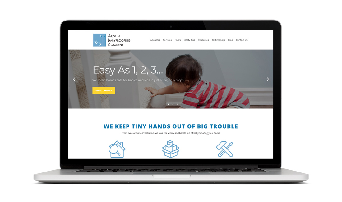 Austin Babyproofing Company website redesign